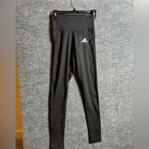 Adidas High Rise Full Length Black Leggings - Size XS - NWT - Picture 1 of 5